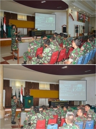 Prajurit TNI dalam latihan disiplin