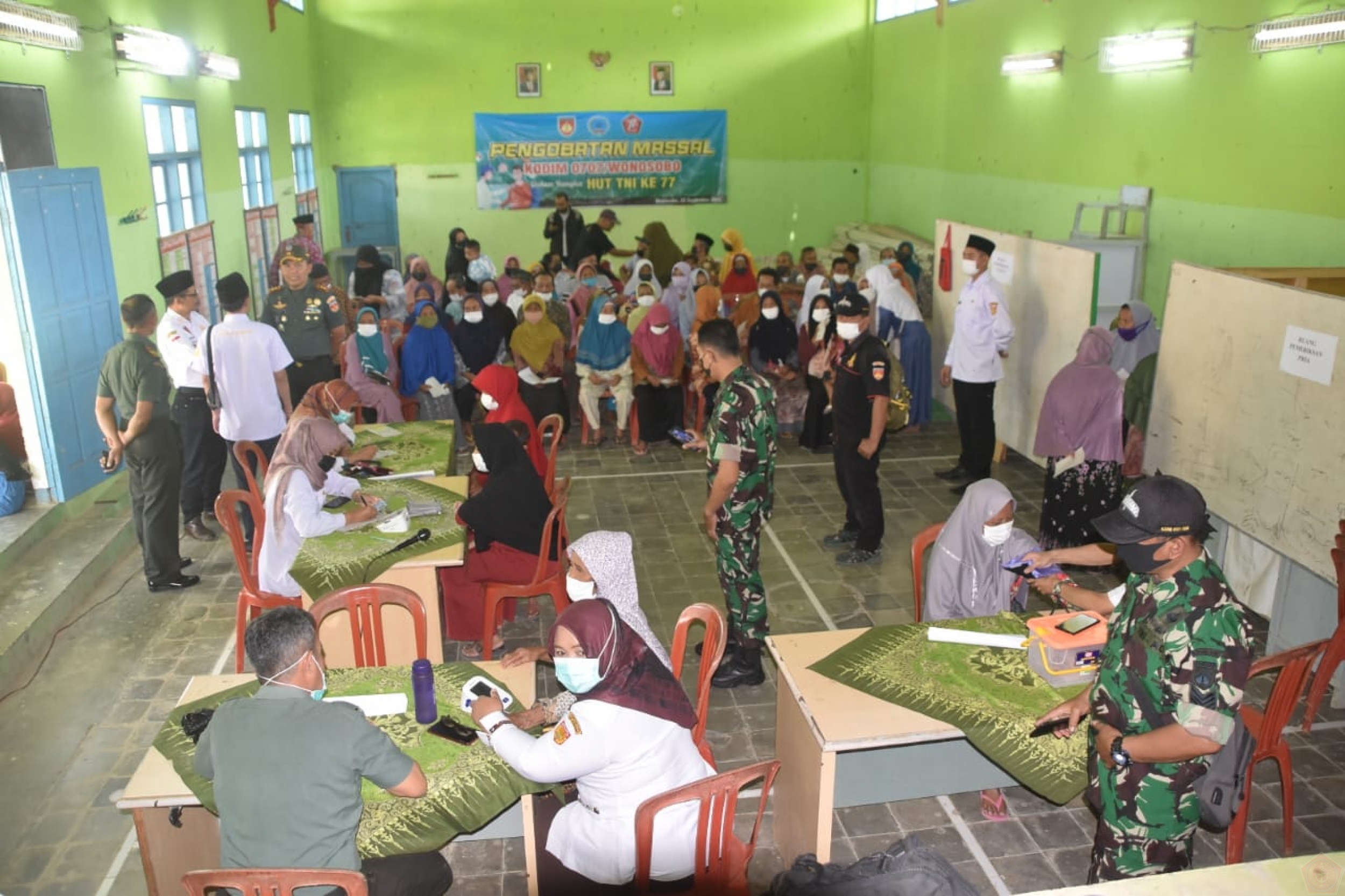 Peringatan HUT TNI Kodim Wonosobo Gelar Pengobatan Massal Gratis