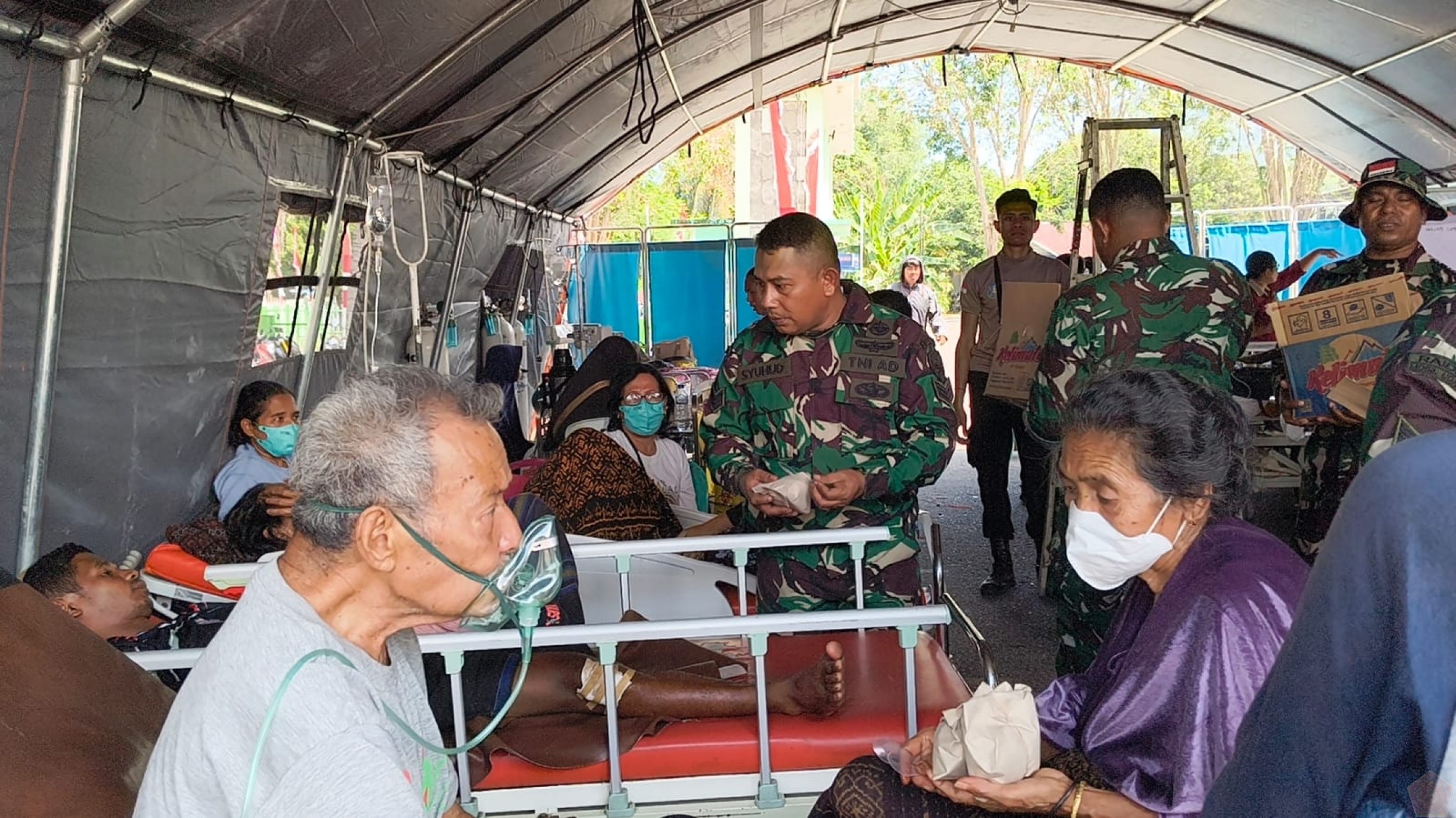 TNI Menguatkan Dukungan Penanganan Gempa Nusa Tenggara Timur