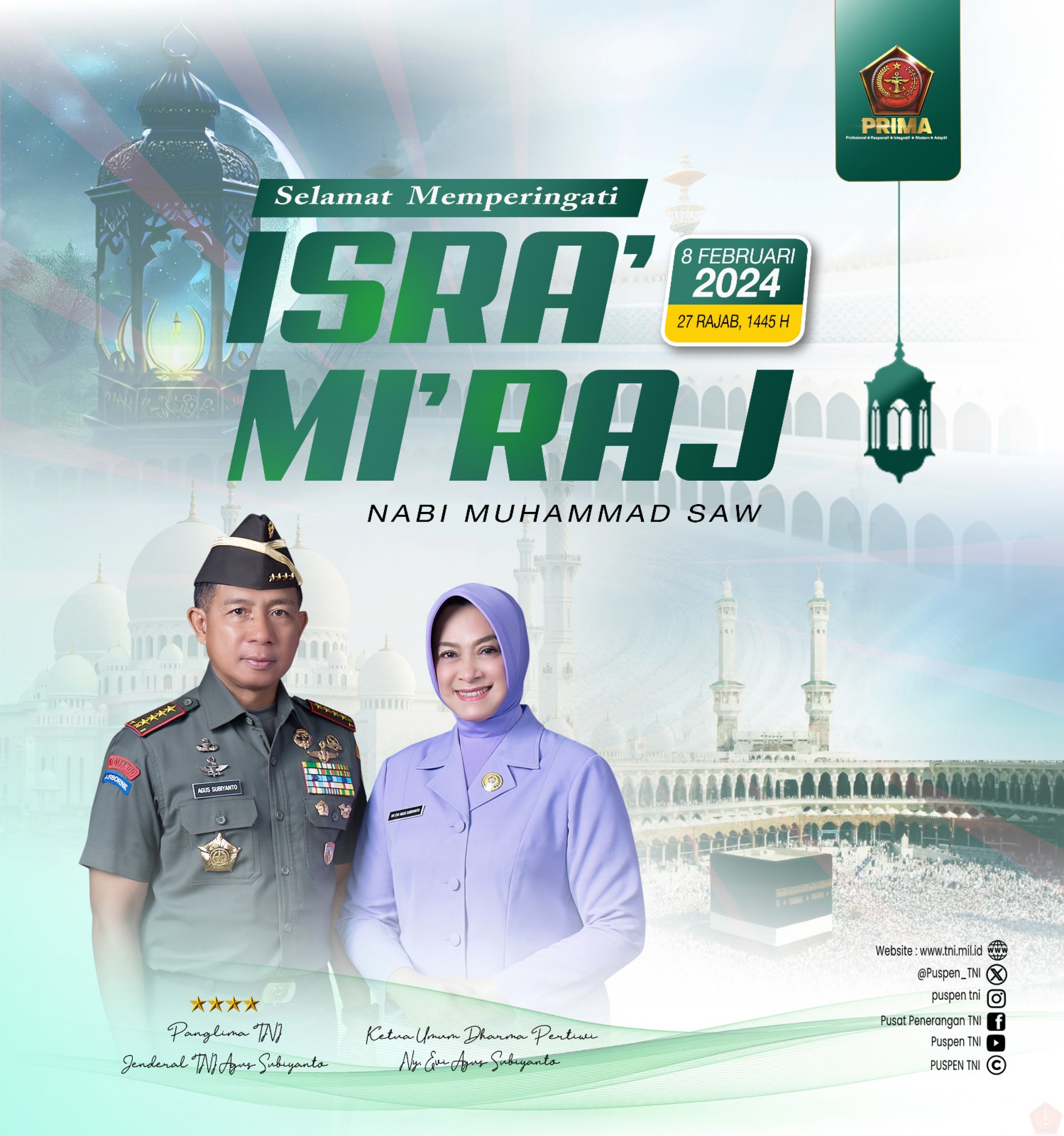 Selamat Memperingati Isra' Mi'raj Nabi Muhammad SAW | Website Tentara ...